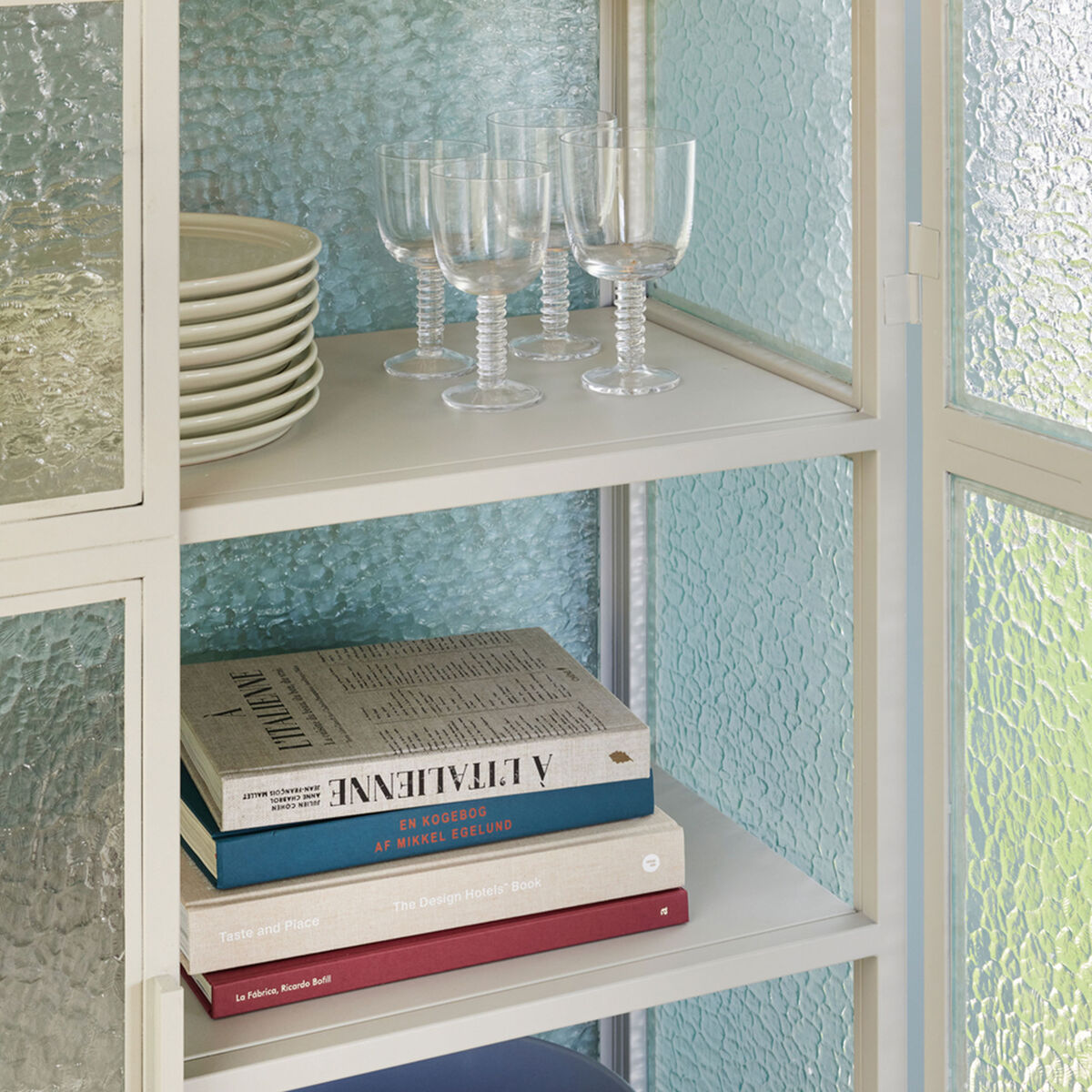 Hübsch Clink valkoviinilasi, kirkas