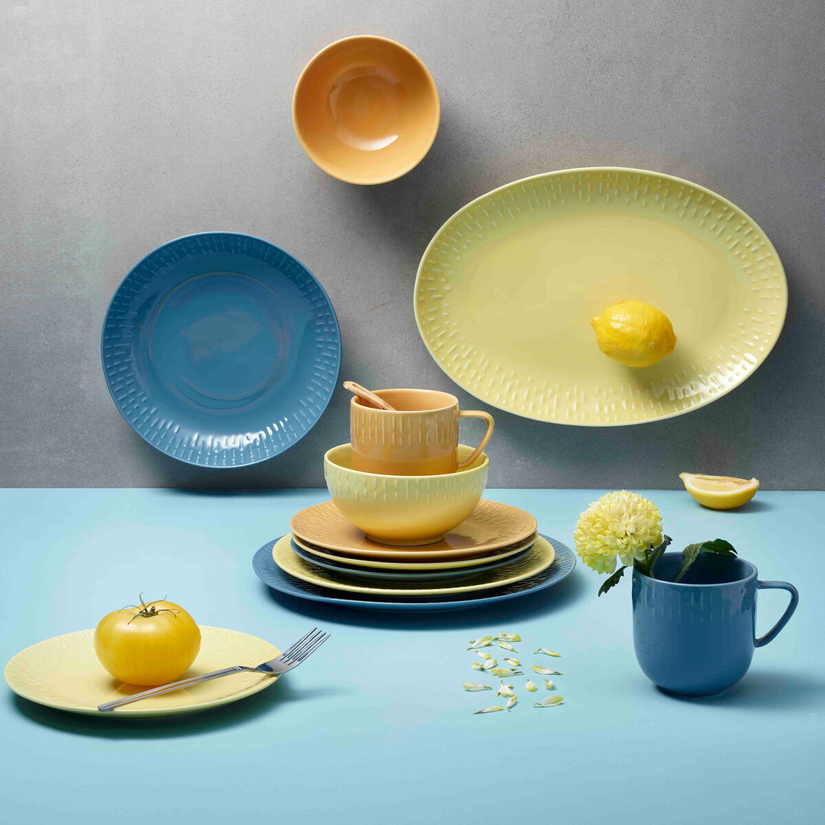 Confetti pastalautanen 23 cm, blueberry