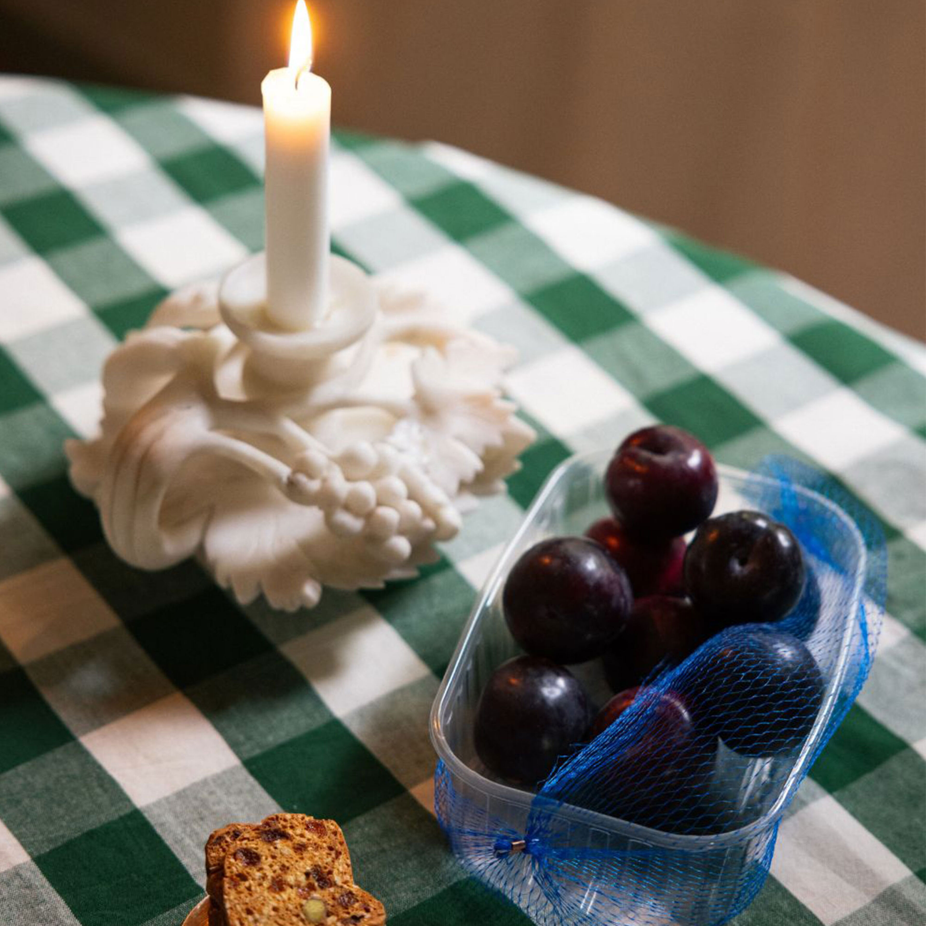 Elsa pöytäliina 250 × 145 cm, vihreä/beige