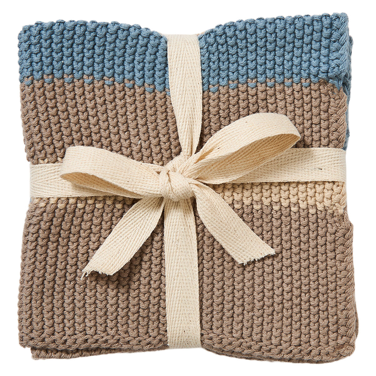 Tiskirätti 27 × 27 cm 2-pakkaus, beige/sininen