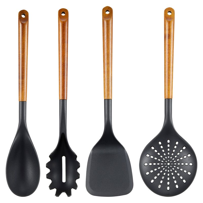 Korra redskabssæt 4 dele, akacietræ/plast