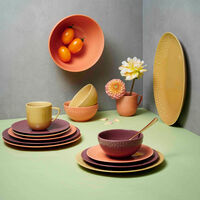 Confetti middagstallerken 27,5 cm, mustard