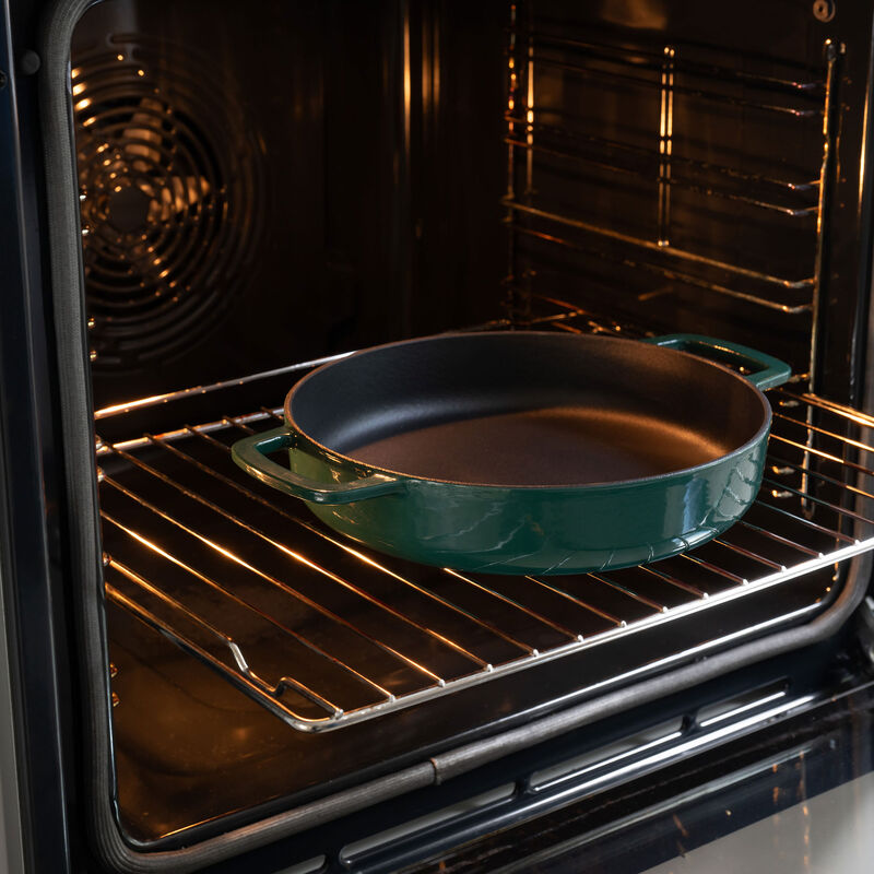 Valurautapannu 28 cm, vihreä