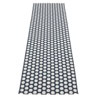 Noa matta 70 cm x 250 cm, dark blue/vanilla