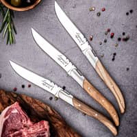Laguiole Grillknive 6-pak, oliventræ