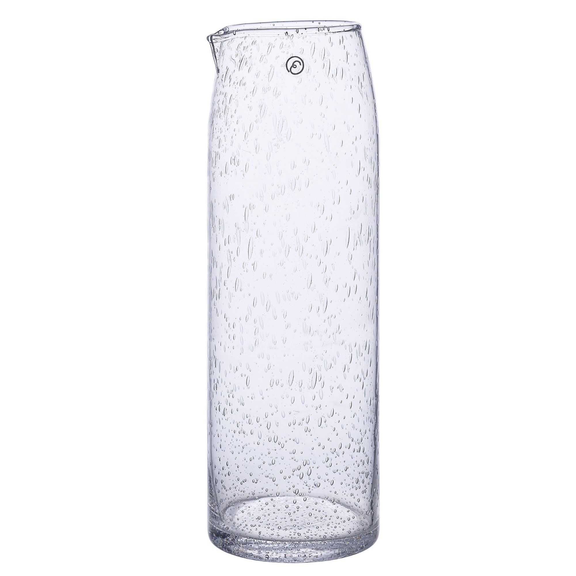 Karaffel 24 cm, boblete glass