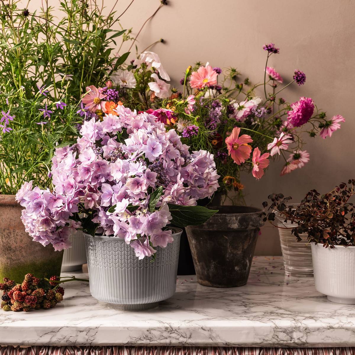 Swedish Grace urtepotte 20 cm, tåge
