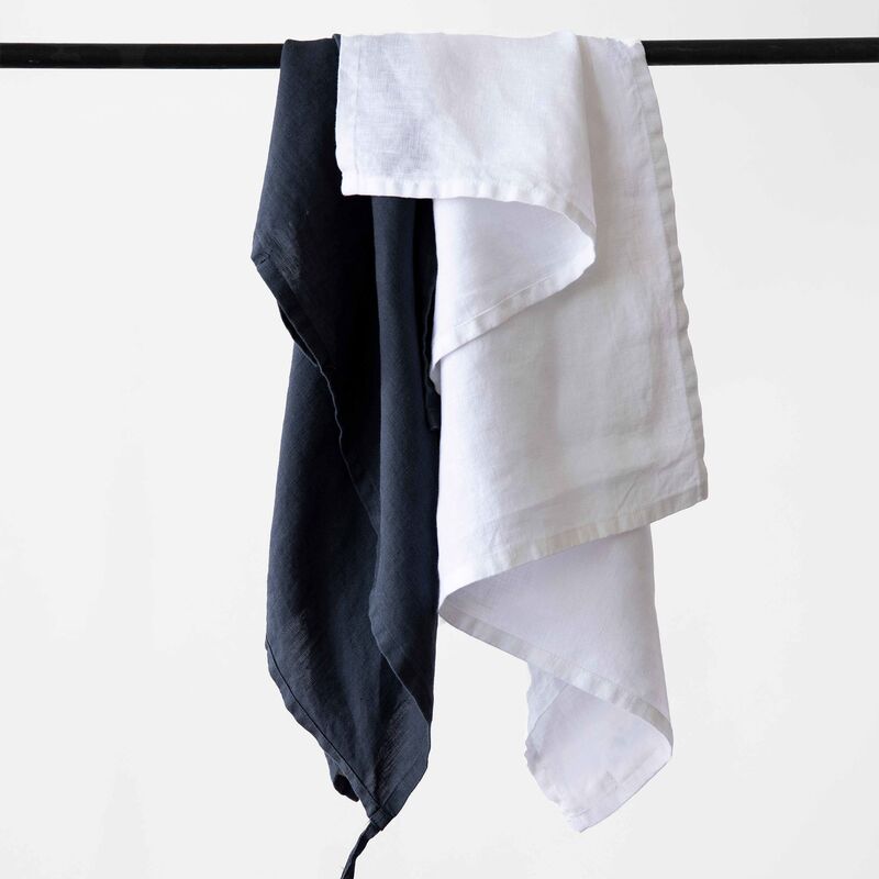 Keittiöpyyhe pellavaa 50x70 cm, night blue