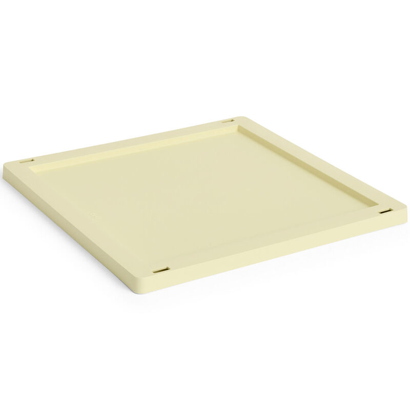 Colour Crate Medium Square Cube kansi, light yellow