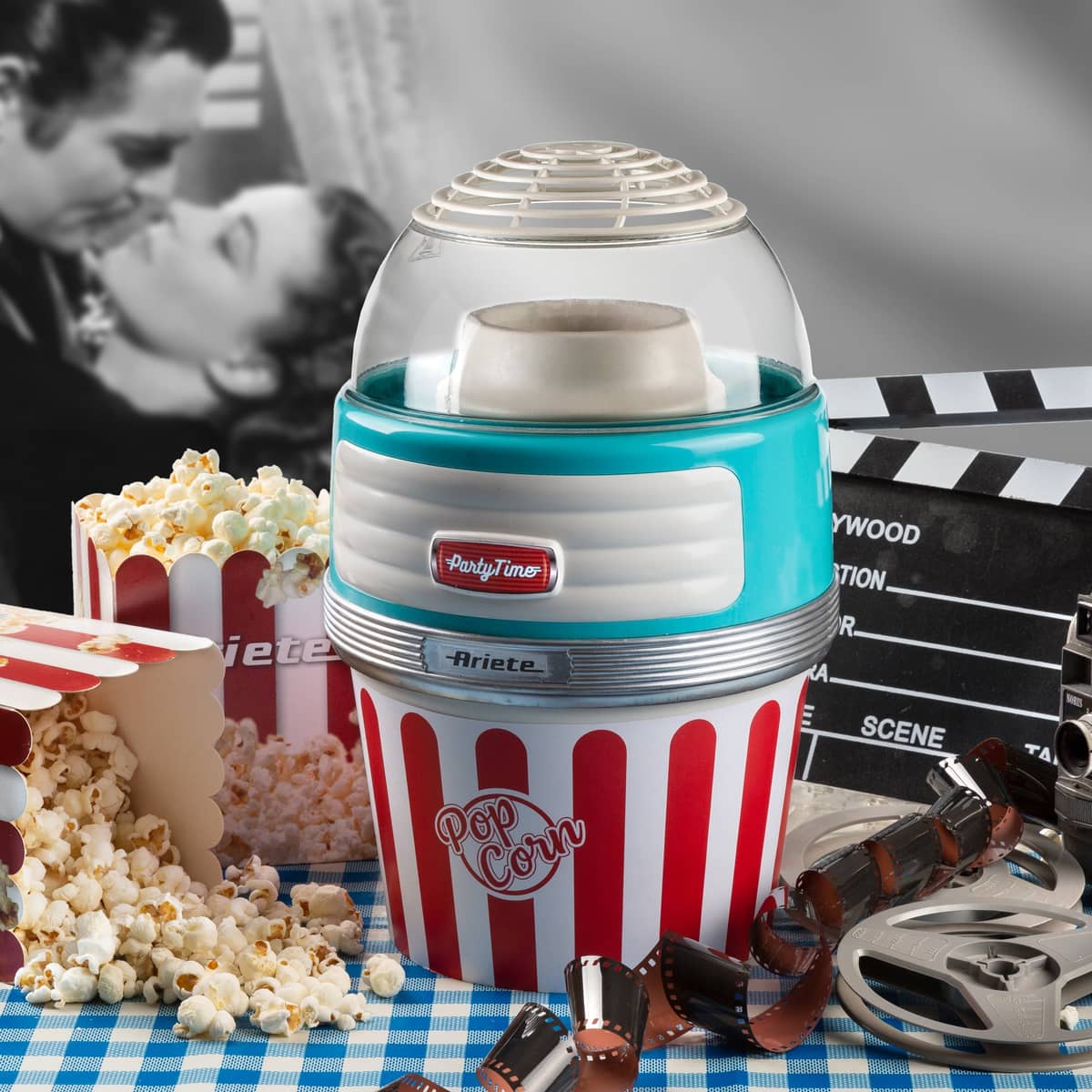 Party Time Popcornmaskin XL, blå