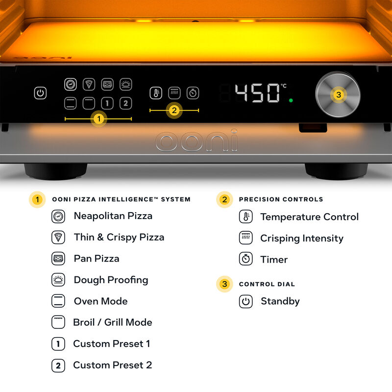 Ooni Volt 2 elektrisk pizzaugn 12", charcoal grey