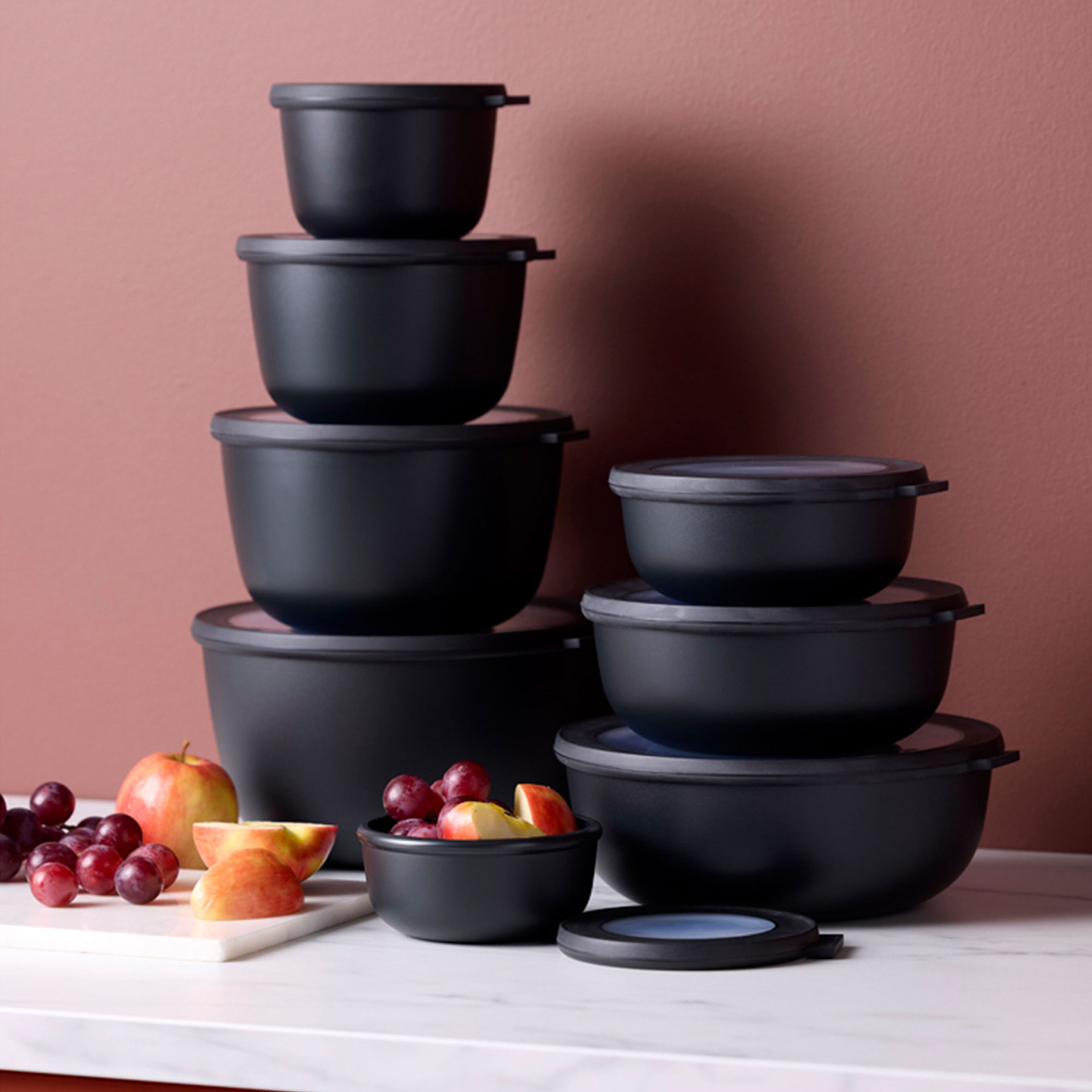 Cirqula skålesæt høj 4 stk, sort