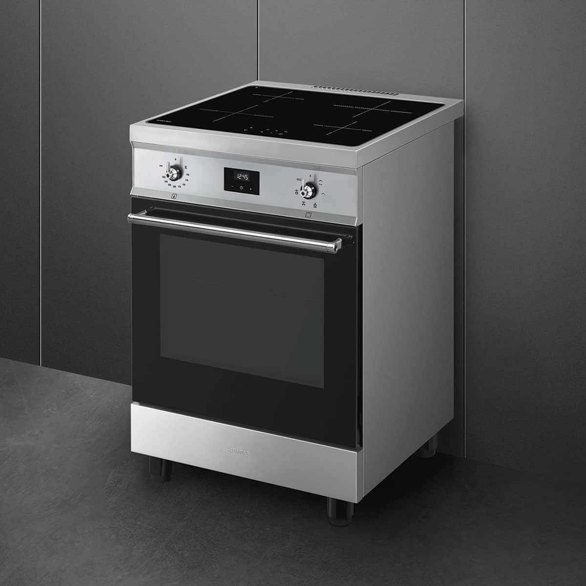 Induktionsspis 60 cm, rostfritt stål