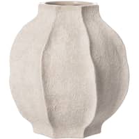Vas stengods 24 cm, naturvit