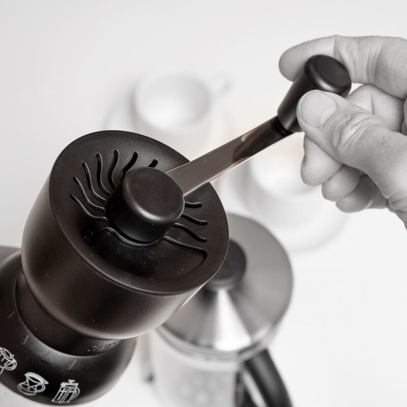 Kaffekvarn manuell, svart
