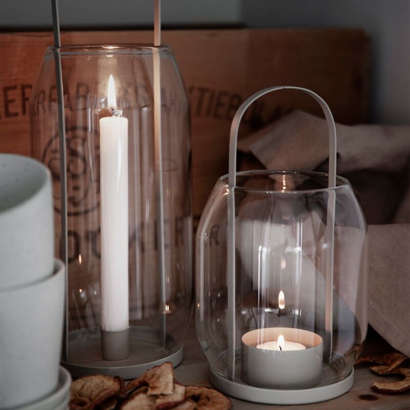 Lykta till kronljus 13 cm. svart