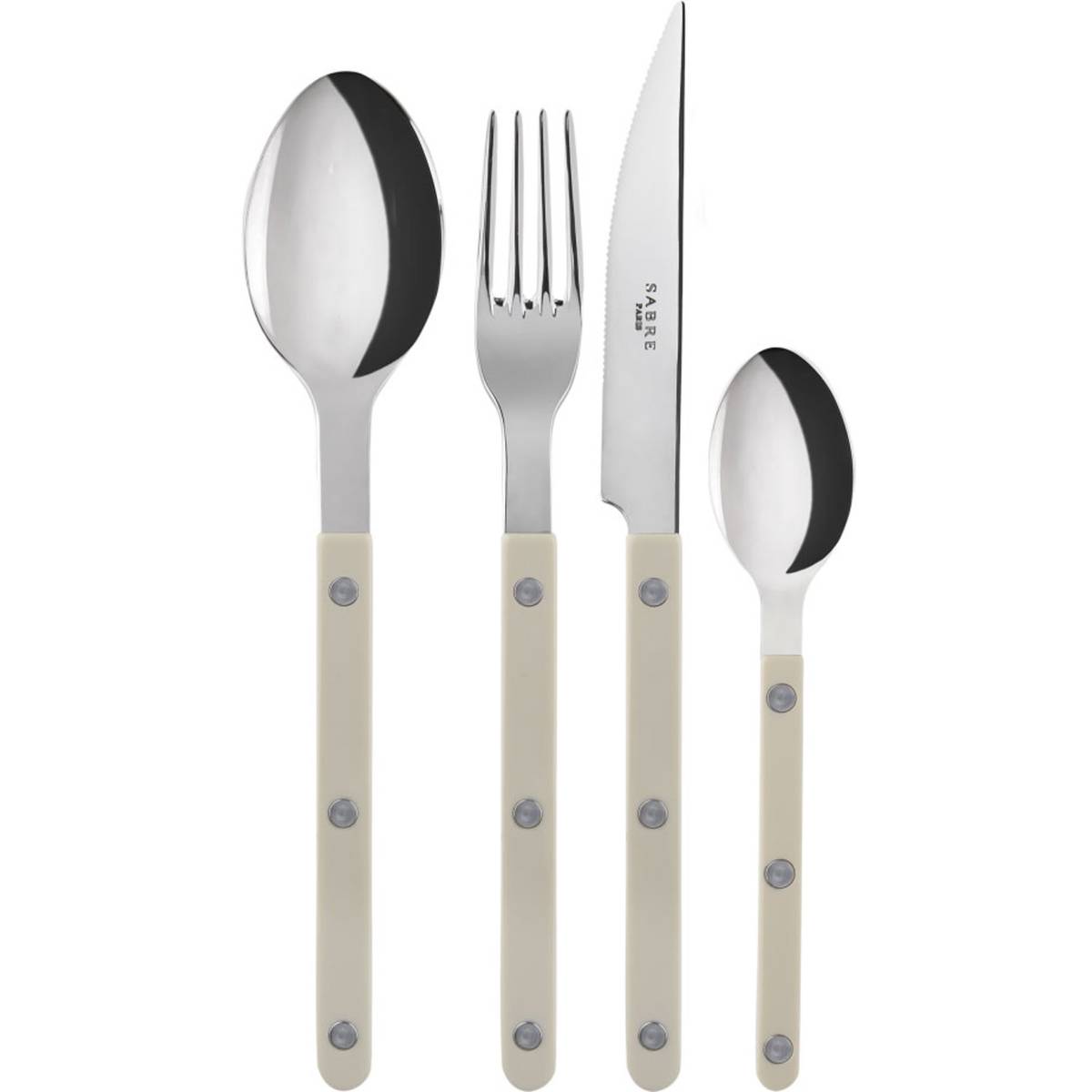 Bistrot Solid bestickset 4 delar, light kaki