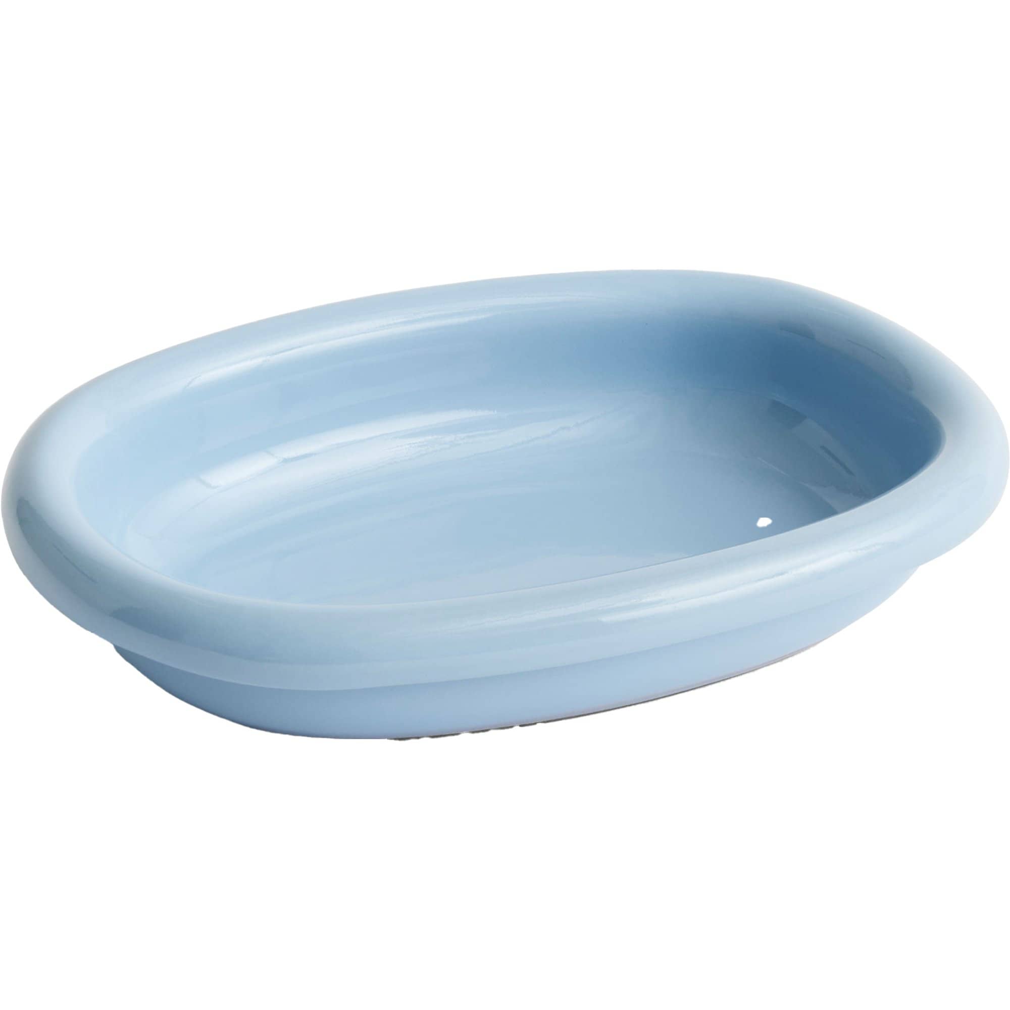 Barro ovalt serveringsfat lite 20x27,5 cm Light blue