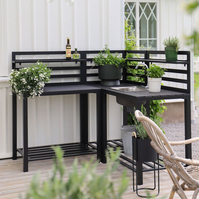 Utekjøkken modul, 3 deler med vask