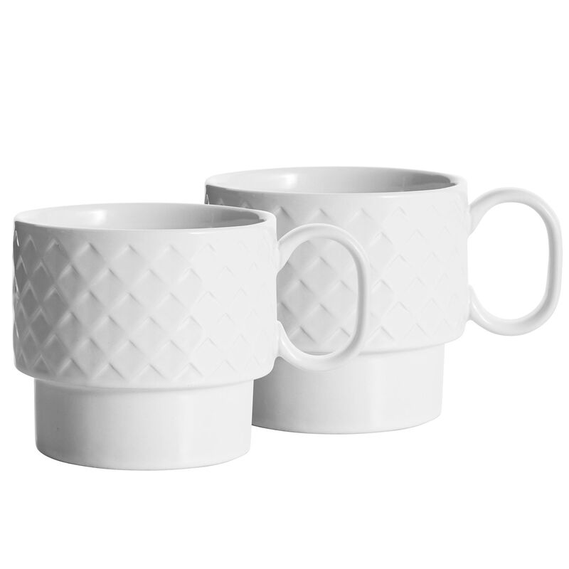 Coffee & More tekrus 2 stk., hvid