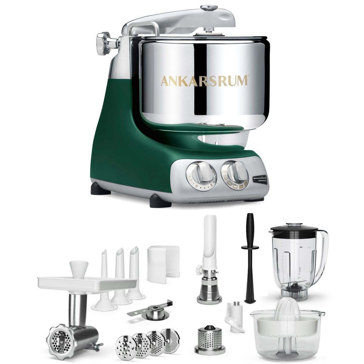AKM 6230 køkkenmaskine + deluxe pakke, forest green