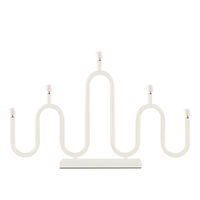 Globen Lighting Noel 5 adventtikynttelikkö, valkoinen