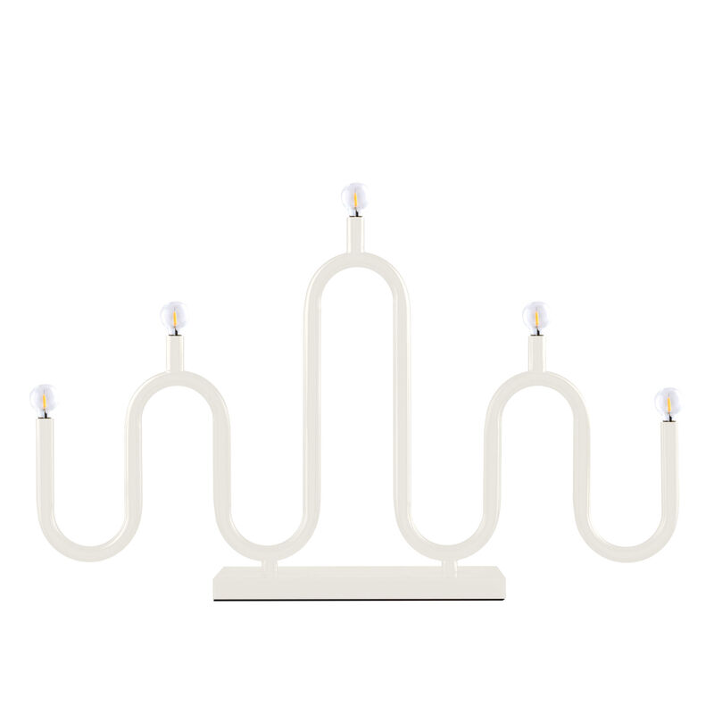 Globen Lighting Noel 5 adventsstake, hvit