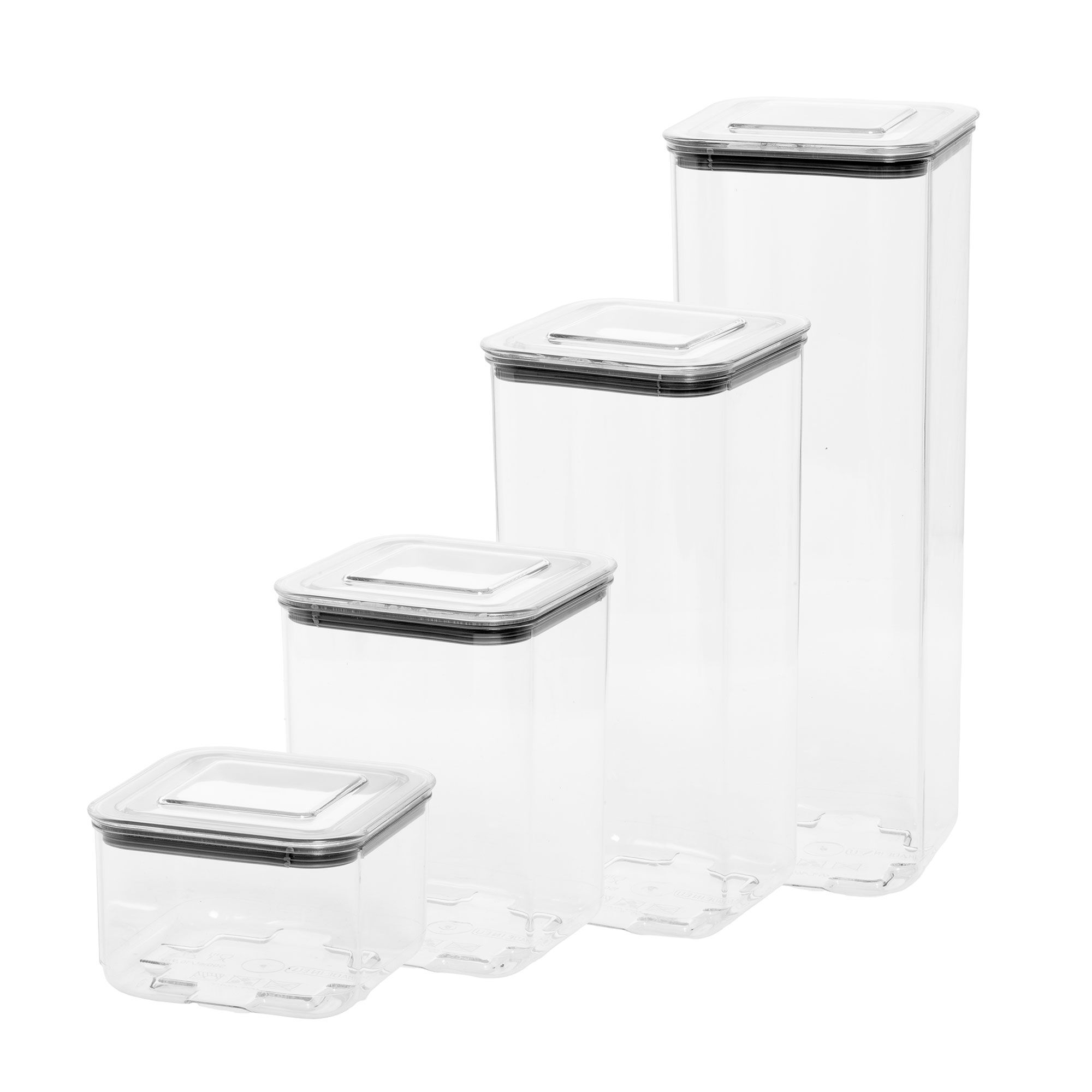 Kvadratiska Förvaringsburkar 5 pack