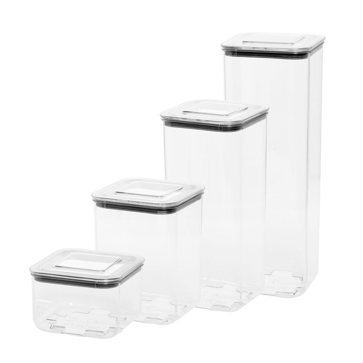 Kvadratiska Förvaringsburkar 5 pack