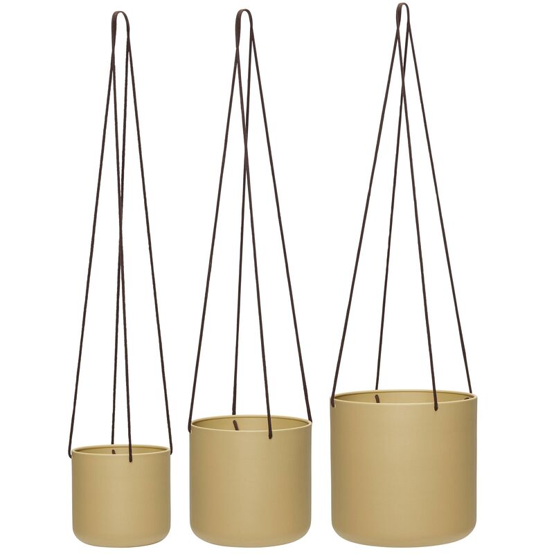hängande blomkruka 3 st, beige