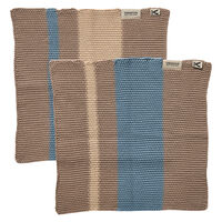 Tiskirätti 27 × 27 cm 2-pakkaus, beige/sininen