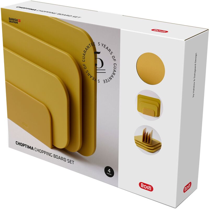 Skærebræt Choptima, sæt med 3 brætter, curry