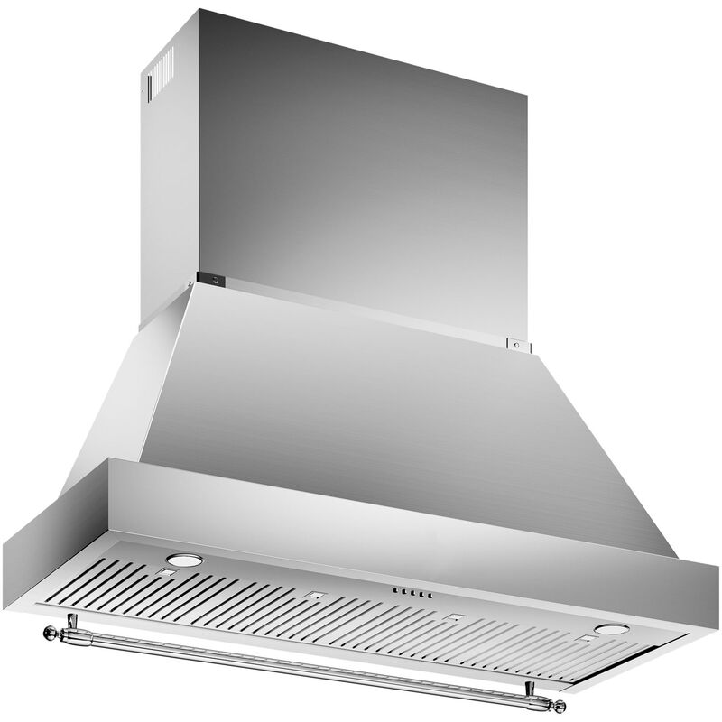 K120HERTX + KC48HERTX Heritage vifte, 120 cm, rustfritt stål