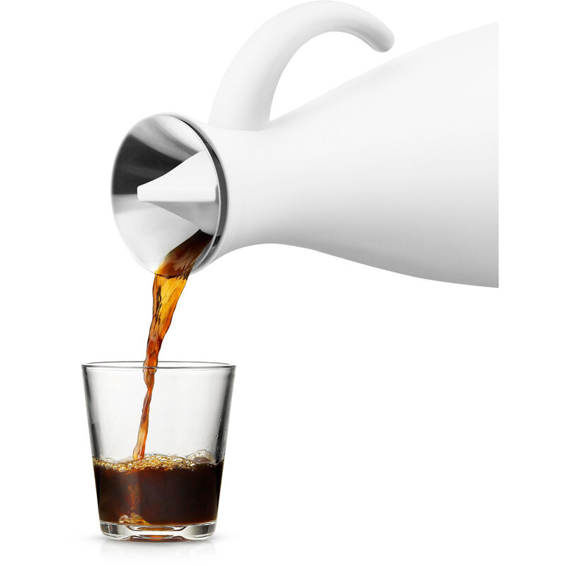 Termokande, 1 liter, mat hvid