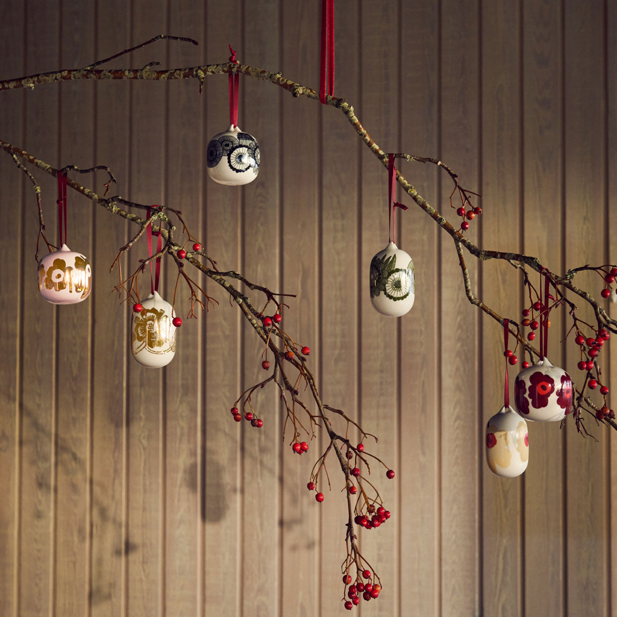 Unikko joulukoriste, vaaleanpunainen/kulta