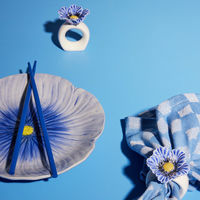 Poppy servettring 2-pack, blå