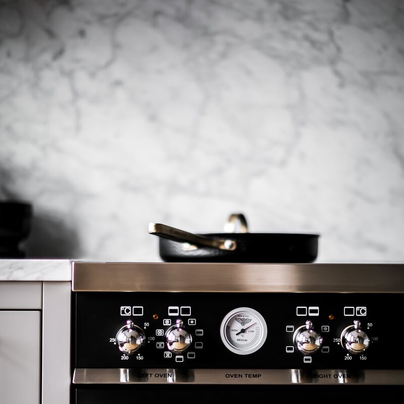 Modell X traktørpanne, matt svart