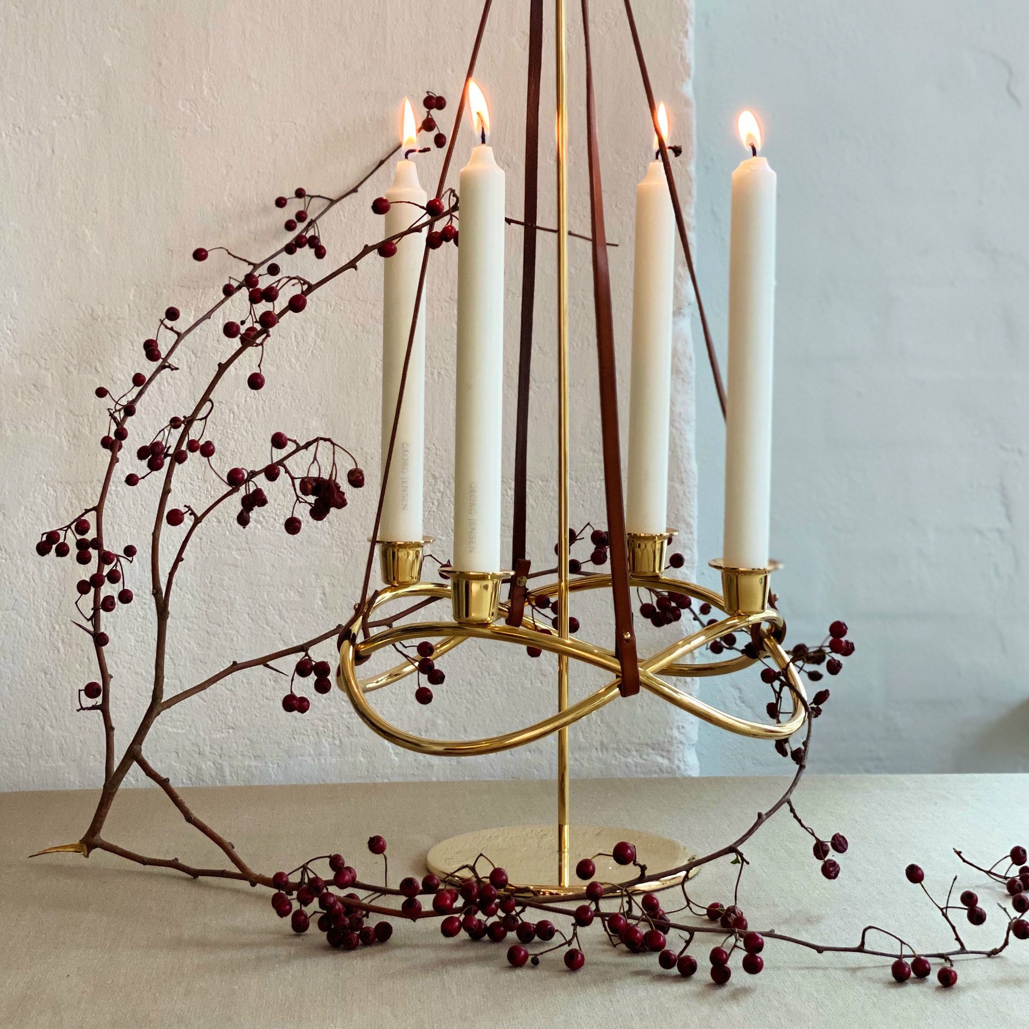 Alternativ bild 1 för Georg Jensen Season Ljusstake Förgylld