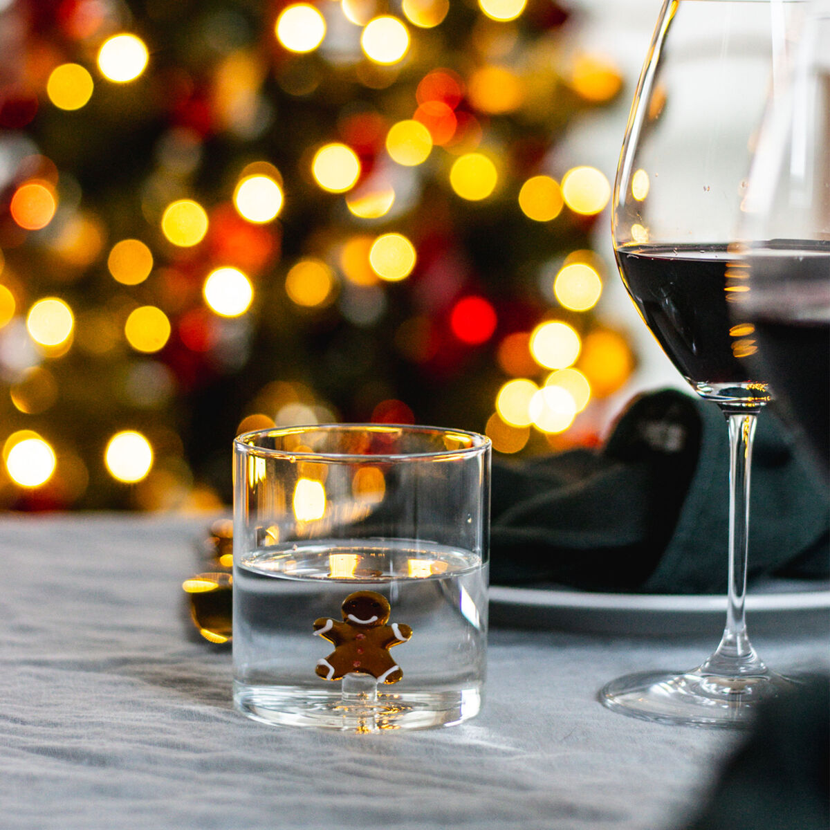 Tumblerglas 4 st, jultema