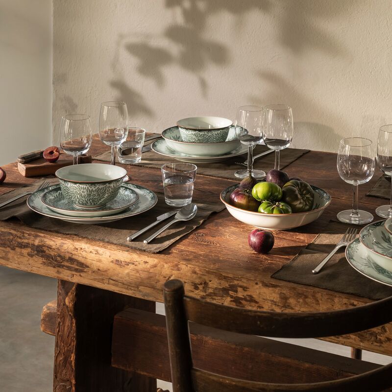 Ostindia Floris lautanen 27 cm, vihreä