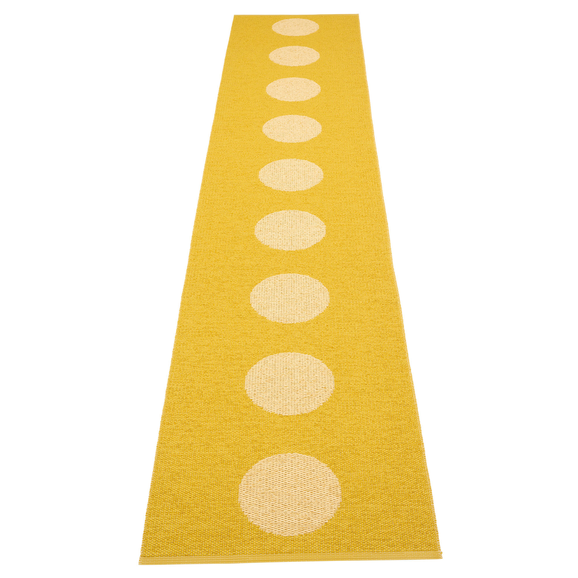 Pappelina Vera Pop Tæppe 70×360 cm, mustard/gul