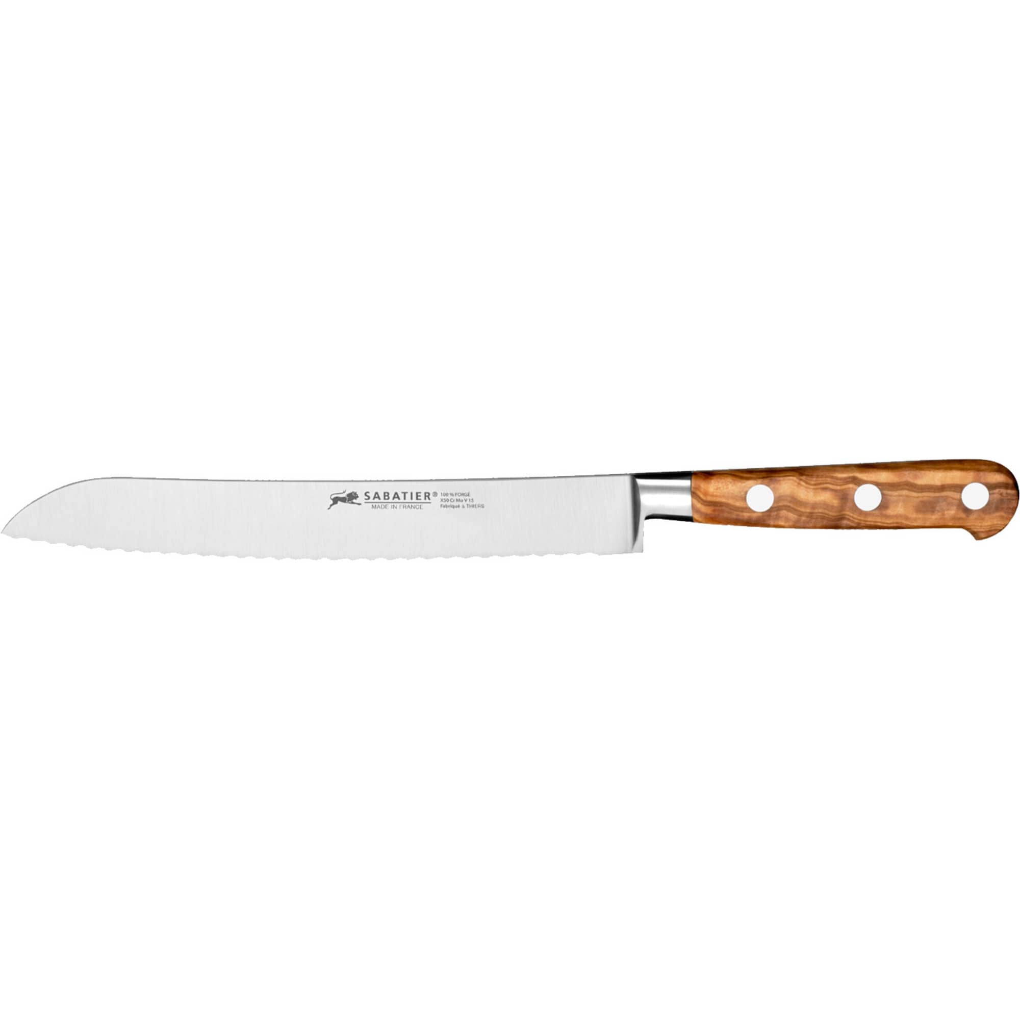 Produktfoto för Lion Sabatier Ideal Provence Brödkniv Olivträhandtag 20 cm