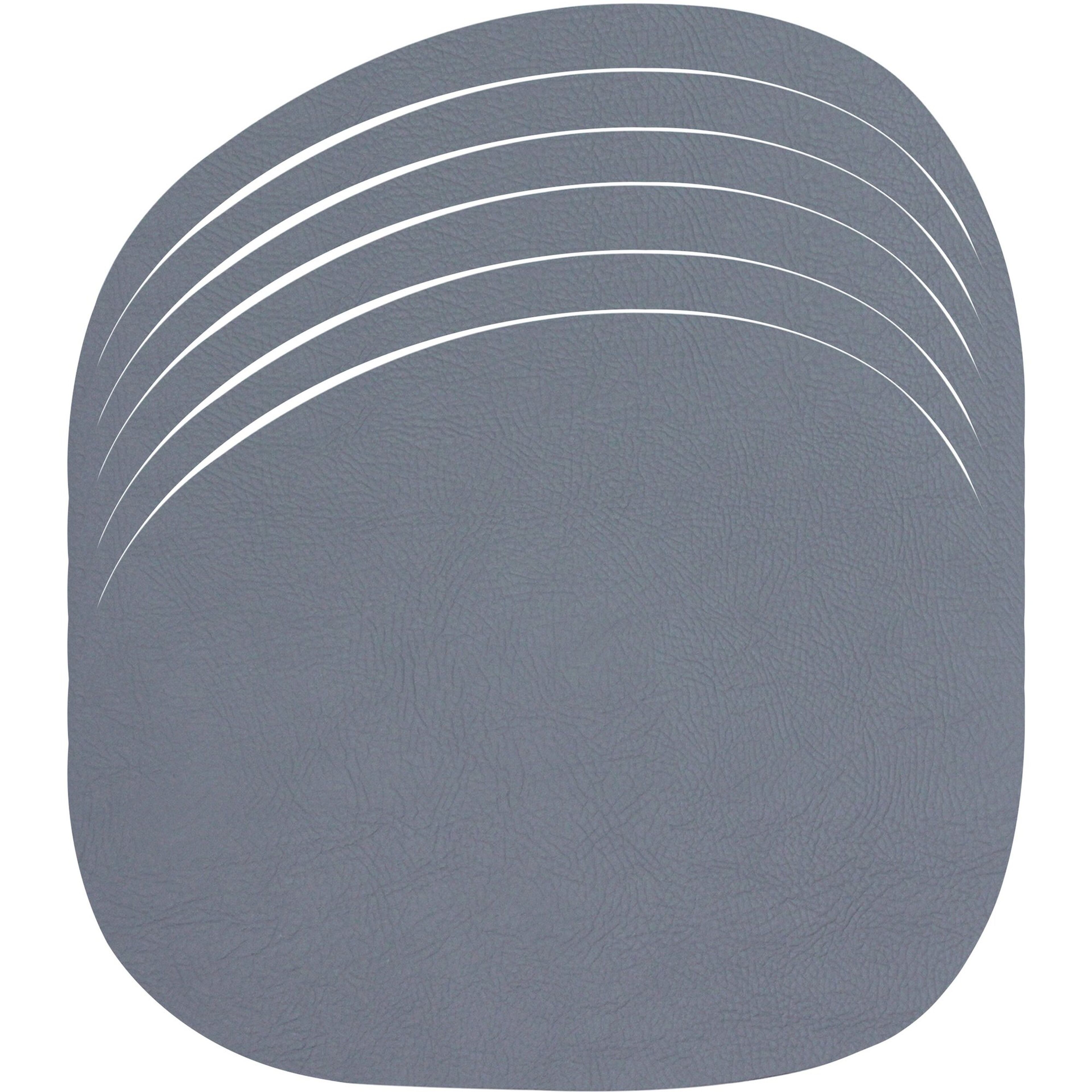 RAW Bordstablett Återvunnet läder 6 st. Grå