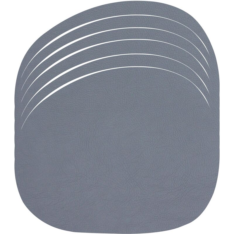 RAW Dækkeserviet Genbrugslæder 6 stk. Grå