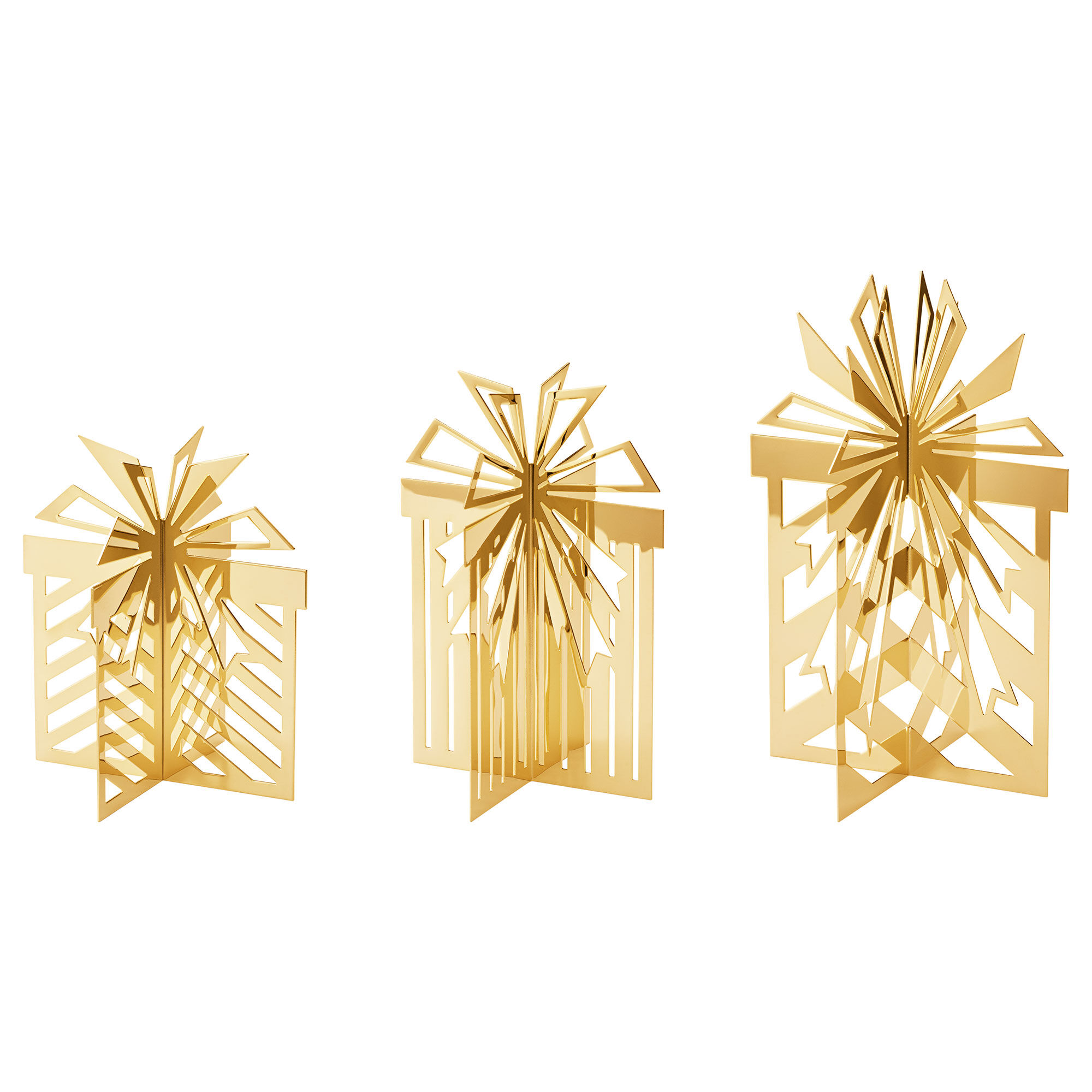 Georg Jensen CC 2025 borddekorasjon 18K-belagt 3 deler