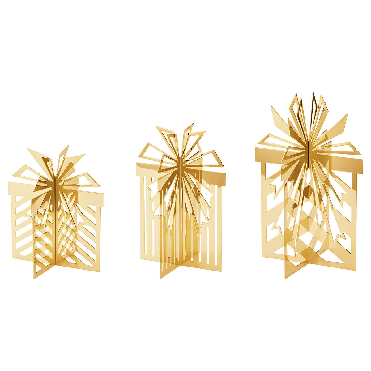 Georg Jensen CC 2025 borddekorasjon 18K-belagt 3 deler