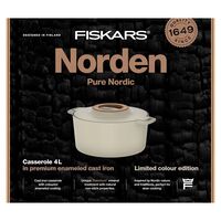 Norden gjutjärnsgryta 4 liter, björk