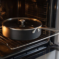 Combekk Sautépanne med stålhåndtak 28 cm / 5 liter, svart