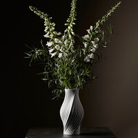 Lyngby Porcelæn Twist vase 31 cm, hvit