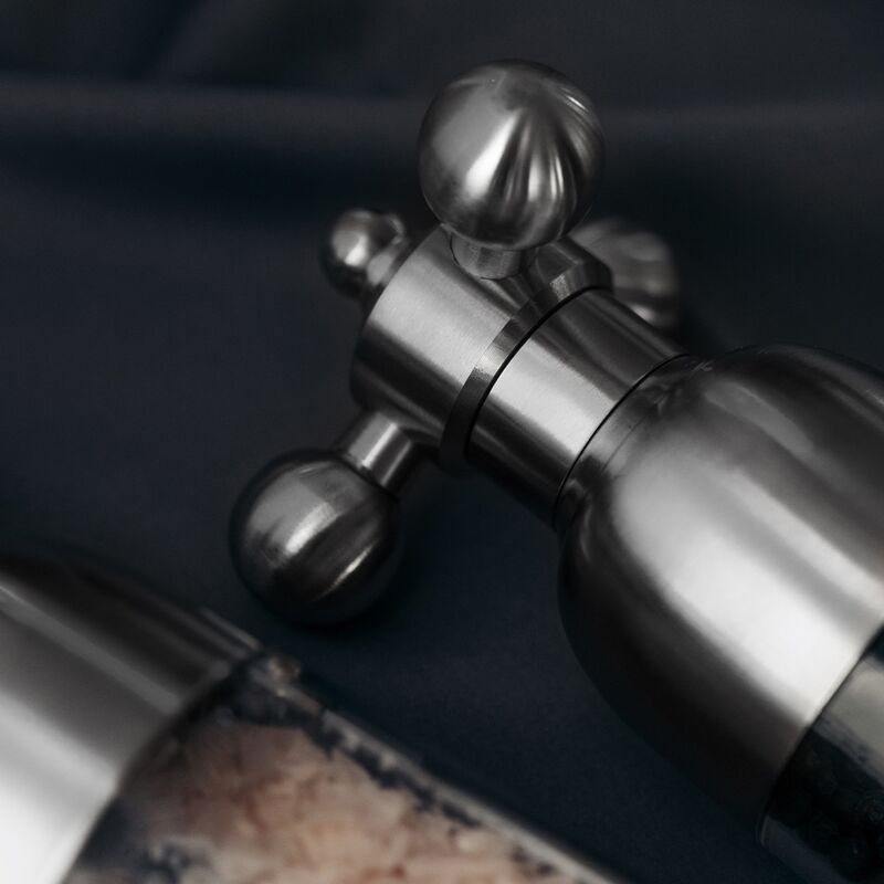 Axia salt- og pepperkvern, børstet stål